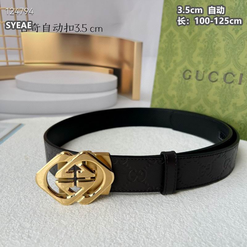 Gucci belt 35mmX100-125cm 8L15